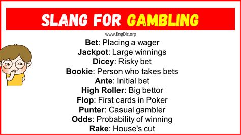 Slang for gambling (Related Terms) .